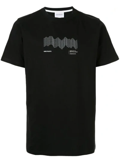 Shop Norse Projects Branded T-shirt In Black