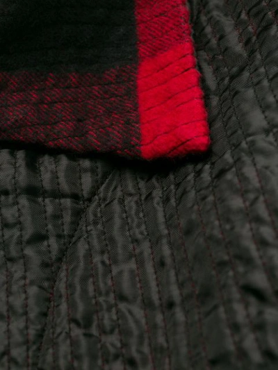 PANELLED CHECKED FLANNEL JACKET