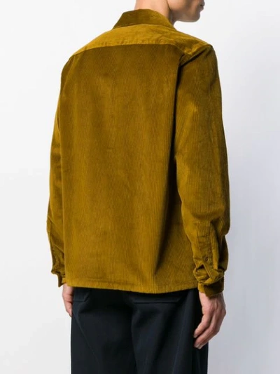 Shop Acne Studios Corduroy Shirt In Yellow