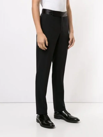 Shop Giorgio Armani Trouser In Black