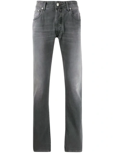 Shop Jacob Cohen Straight Leg Jeans In Grey