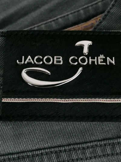 Shop Jacob Cohen Straight Leg Jeans In Grey