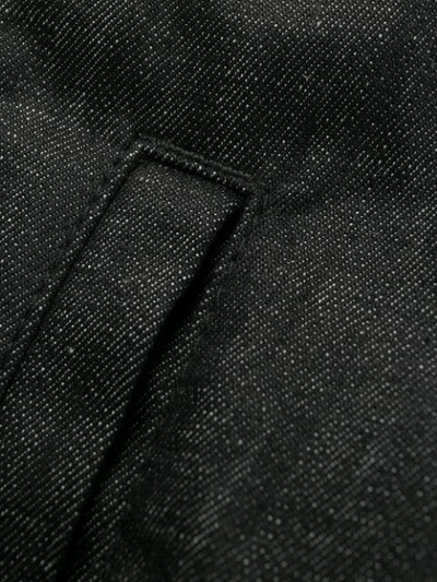Shop Dsquared2 Zipped Denim Jacket In Black