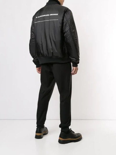 Shop Undercover Padded Bomber Jacket In Black
