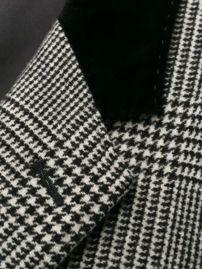 Shop Dolce & Gabbana Houndstooth Single-breasted Coat In Black