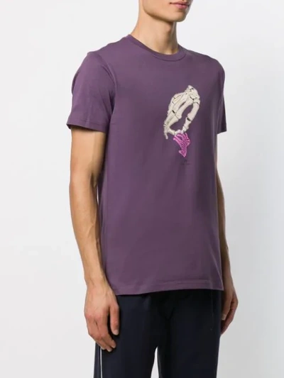 Shop Ps By Paul Smith Skeleton Print T-shirt In Purple