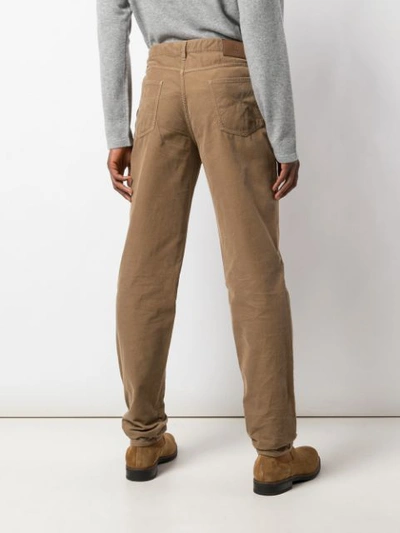 Shop Brunello Cucinelli Straight-leg Trousers In C2005 Tan