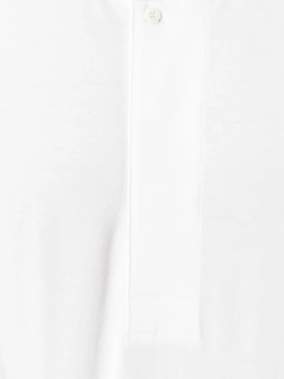 Shop Lemaire Henley T-shirt In White