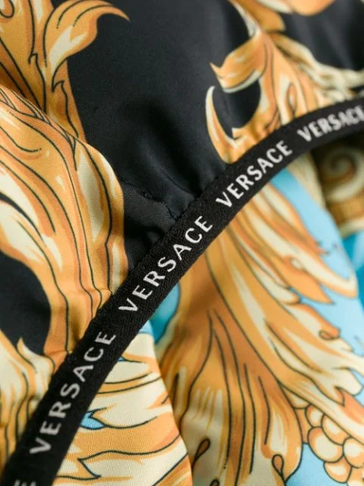 Shop Versace Baroque Printed Padded Gilet In A78y Multicolor