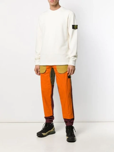 Shop Stone Island Hose In Colour-block-optik In V0032