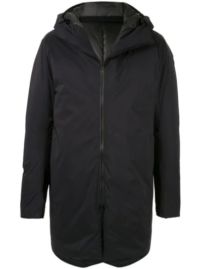 Shop Attachment Hooded Padded Coat In Black