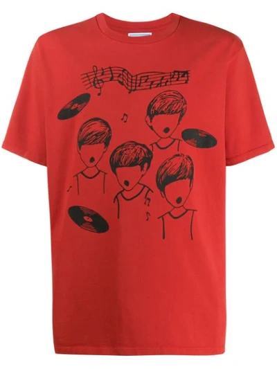 Shop Just Don The Sound Band Crew-neck T-shirt In Red