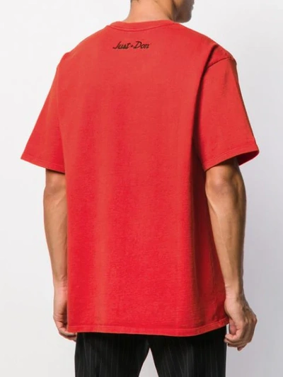 Shop Just Don The Sound Band Crew-neck T-shirt In Red
