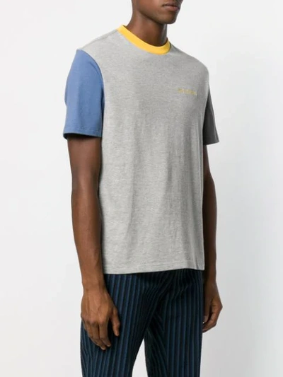 Shop Aimé Leon Dore Colour Blocked T-shirt In Grey