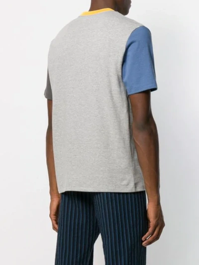 Shop Aimé Leon Dore Colour Blocked T-shirt In Grey