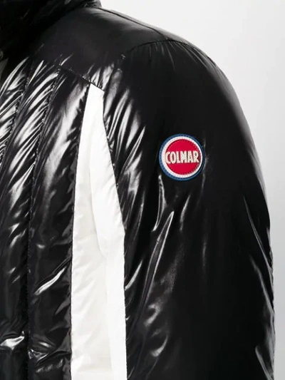 Shop Colmar Colour Block Bomber Jacket In Black