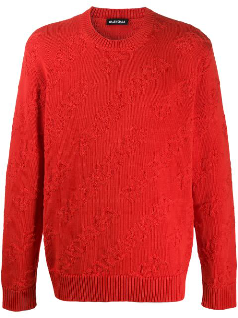 balenciaga jumper red