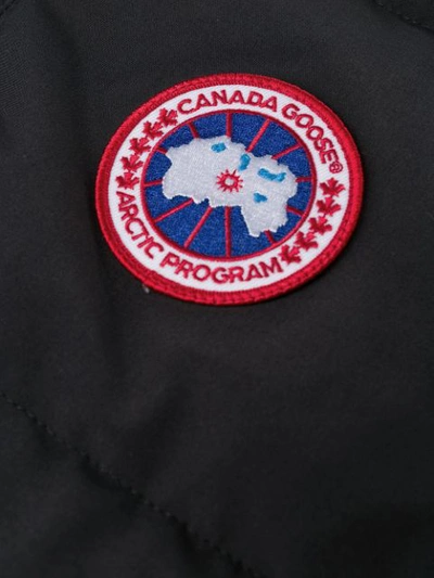 Shop Canada Goose Logo Patch Gilet In Blue