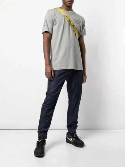 Shop Off-white Smudged Logo T-shirt - Grey