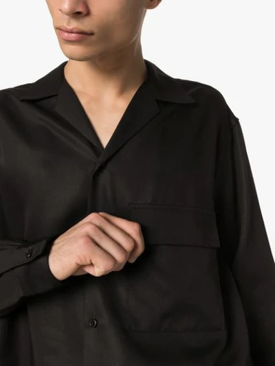Shop Dashiel Brahmann Lover Long-sleeve Shirt In  Black