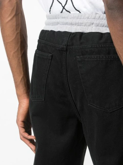 Off-white Patchwork Sweatpants In Black