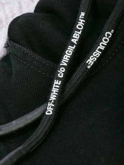 Off-white Patchwork Sweatpants In Black