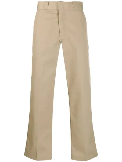 Shop Dickies Construct Straight-leg Trousers In Neutrals