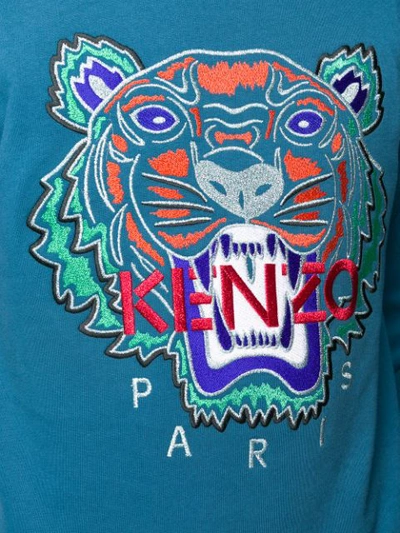 Shop Kenzo Holiday Capsule Tiger Sweatshirt In Blue