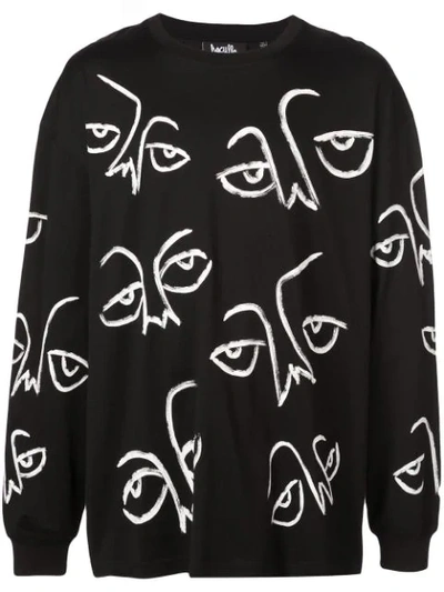 Haculla Stroke Of A Kind Longsleeve T-shirt In Black