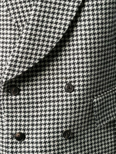 Shop Gabriele Pasini Houndstooth Pattern Waistcoat In 21 White/black