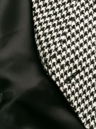 Shop Gabriele Pasini Houndstooth Pattern Waistcoat In 21 White/black