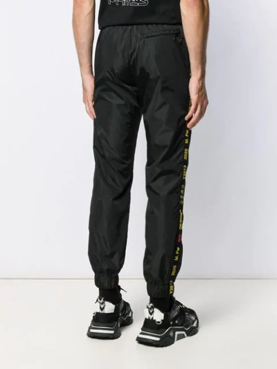 OFF-WHITE OFF LOGO TRACK PANTS - 黑色