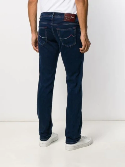 Shop Jacob Cohen Straight-leg Denim Jeans In Blue