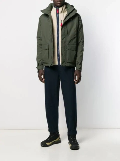 Shop Patagonia Concealed Front Jacket In Green