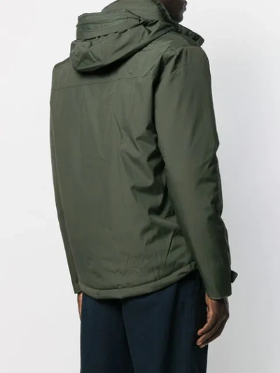 Shop Patagonia Concealed Front Jacket In Green