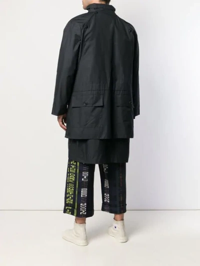 Shop Henrik Vibskov Utility Coat In Blue