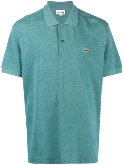 Shop Lacoste Logo Embroidered Polo Shirt In Green