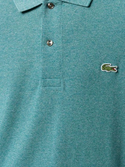 Shop Lacoste Logo Embroidered Polo Shirt In Green
