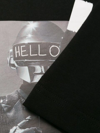 Shop Throwback Daft Punk Print T-shirt In Black