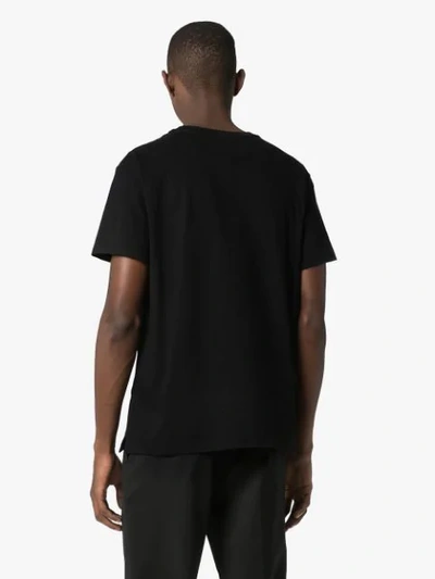 Shop Valentino Moon Logo-print Cotton T-shirt In Black