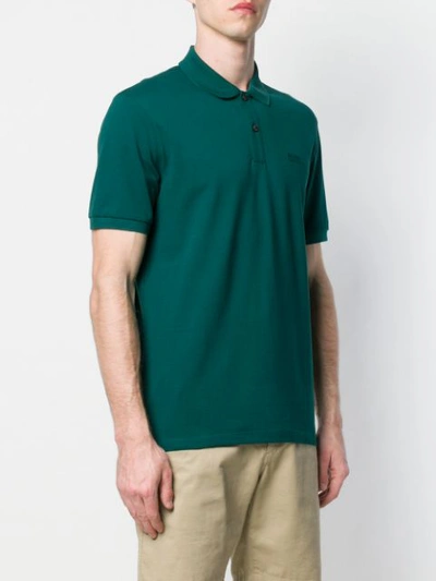 Shop Hugo Boss Embroidered Logo Polo Shirt In Green