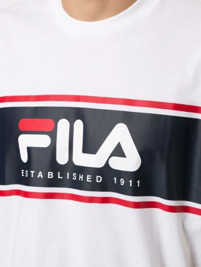 Shop Fila Phelps T-shirt In White