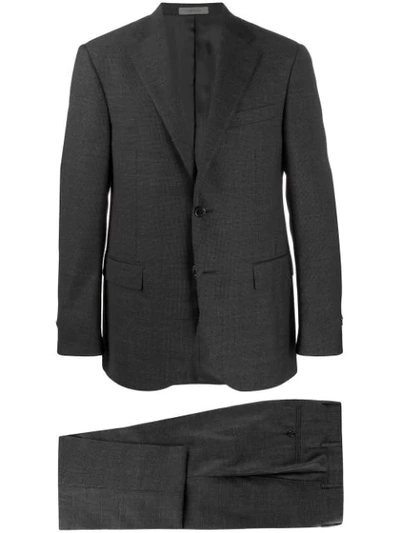 Shop Corneliani Two Piece Slim-fit Suit In Grey