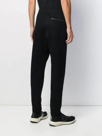 Shop Dsquared2 Side Logo Stripe Track Pants In Black