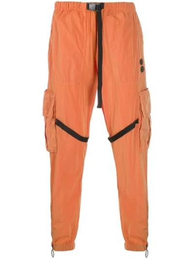 Shop Off-white Parachute Cargo Trousers In Orange