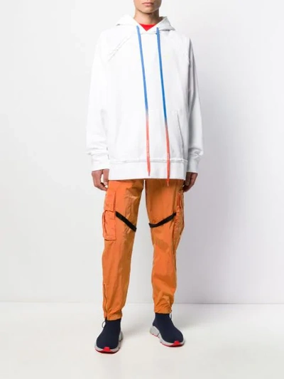 Shop Off-white Parachute Cargo Trousers In Orange