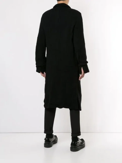 Shop Undercover Single-breasted Midi Coat In Black
