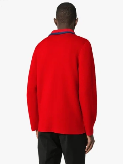 Shop Ahluwalia Studio Gabbo Zip-up Cardigan In Red