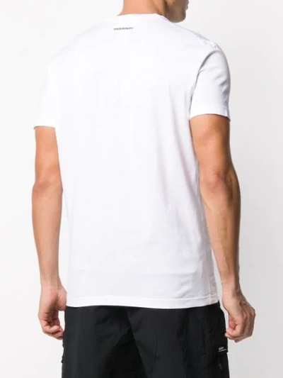 Shop Dsquared2 D2 Logo Print T-shirt In White