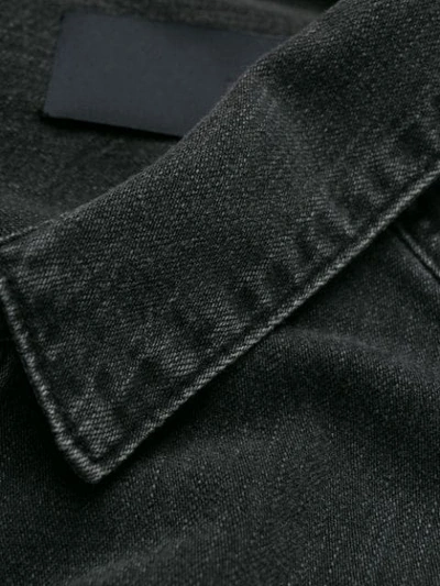 Shop Juunj Plaid Detailed Shirt Jacket In Black